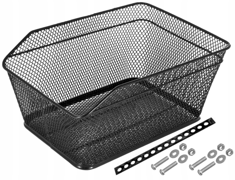 KOSZYK ROWEROWY METALOWY TYLNY BAGAŻNIK KOSZ ROWER