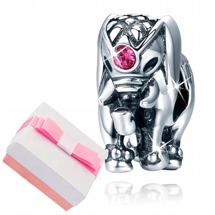 

Zawieszka Charms Srebro 925 Słoń Koralik Beads