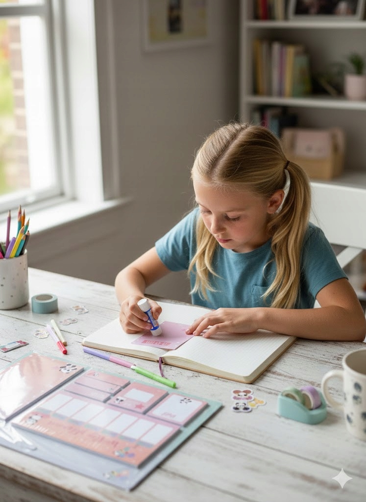 ZESTAW NOTESÓW + WEEKLY PLANNER + TO DO LIST KAWAII AESTHETIC Stan opakowania oryginalne