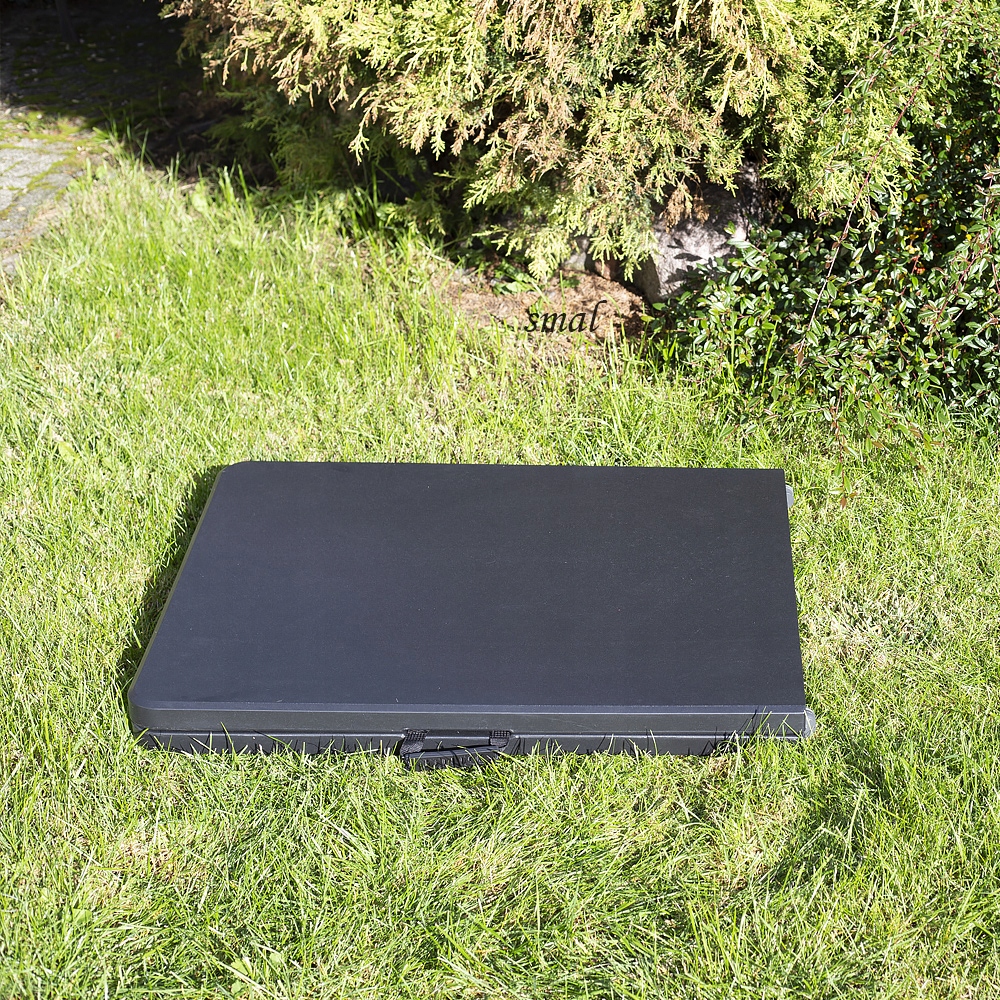 STÓŁ SKŁADANY 180 cm x 74 cm DUŻY cateringowy CZARNY BLAT ogrodowy Rodzaj stół