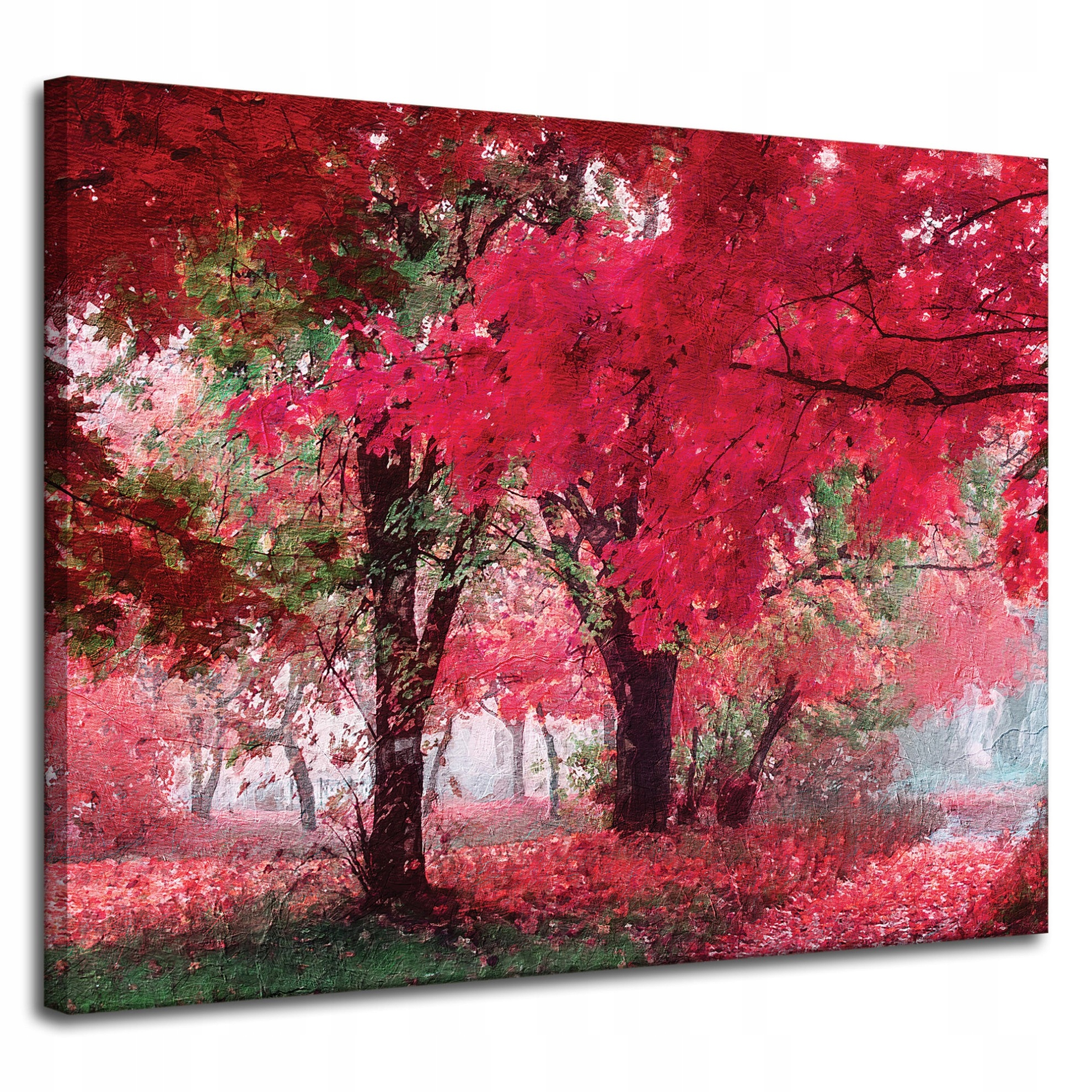 Obraz na plátně Růžové listy Stromy Umění 100x80 cm Ideální jako dárek