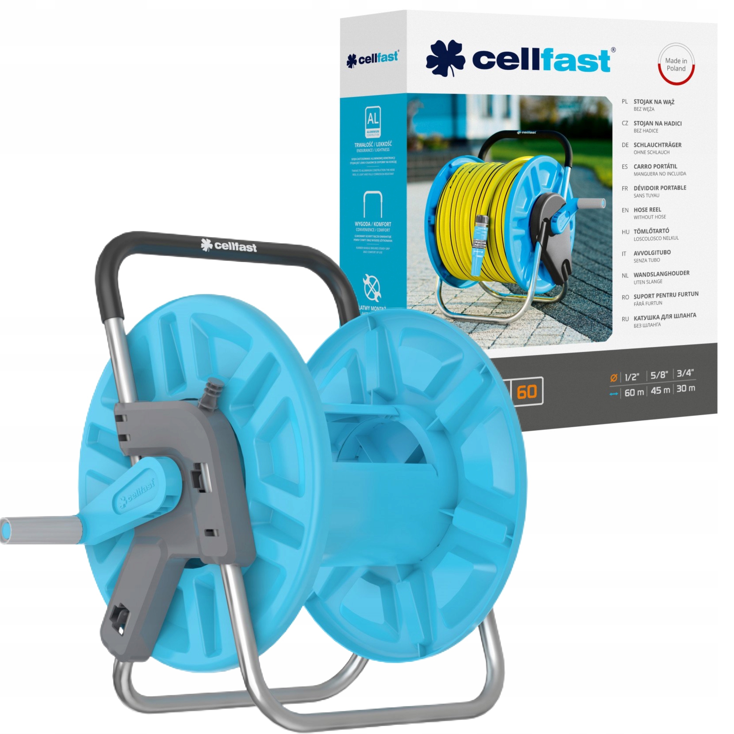 Stojak Na Wąż Aluplus 60MB 1/2 55-160 Cellfast