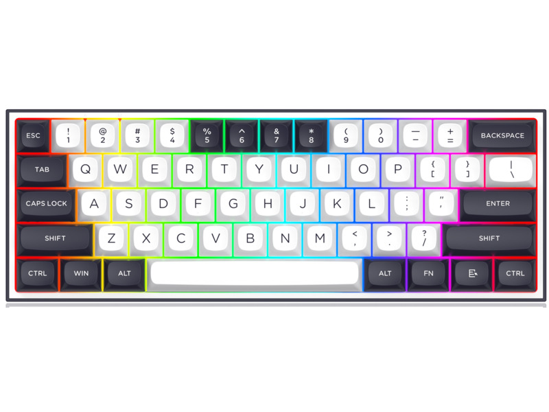 Klawiatura Redragon K717WB-RGB-PRO Alcor Mechaniczna Biało-czarna