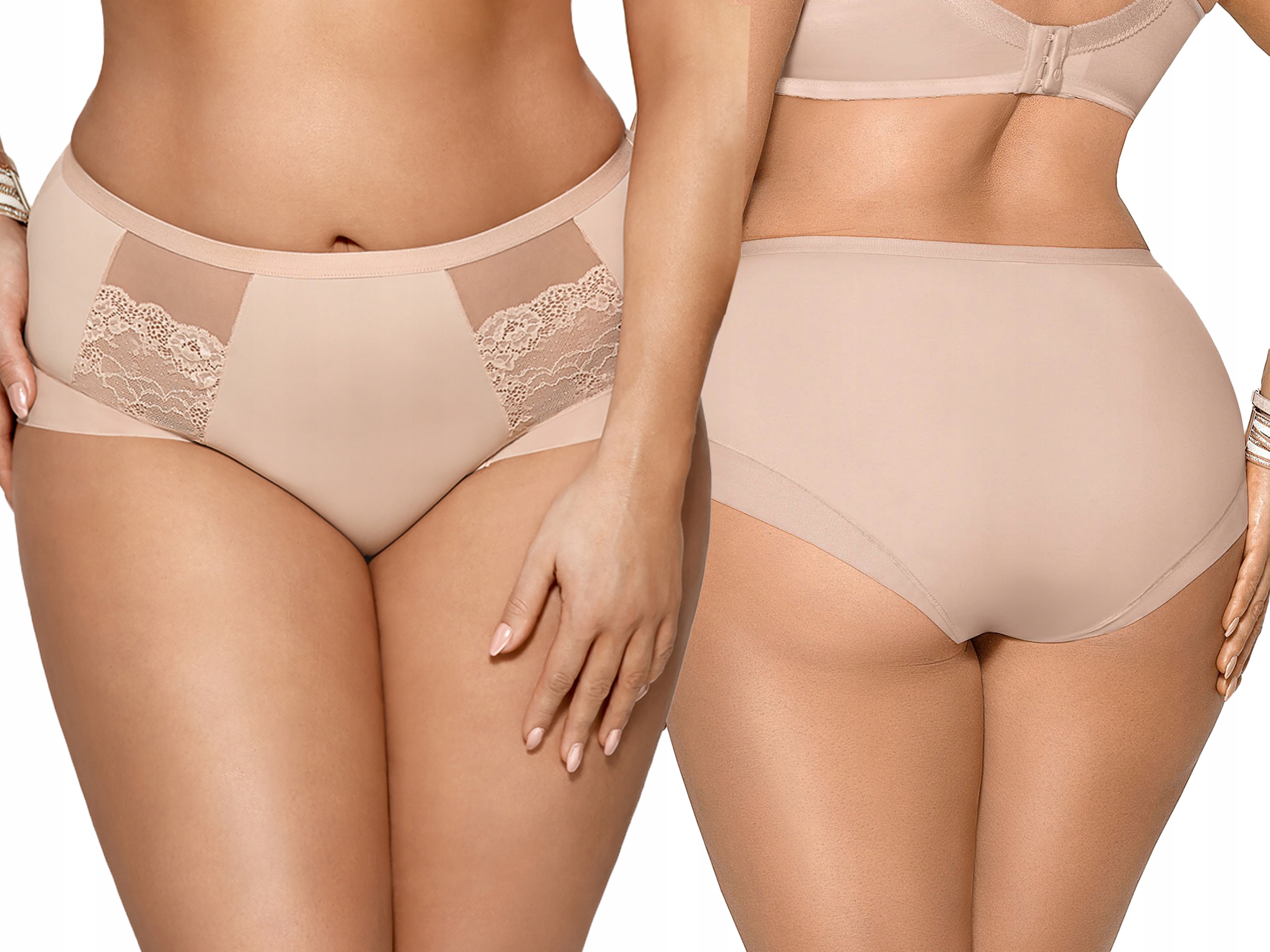 

Majtki figi pełne K442 Luisse Gorsenia, beżowe 3XL