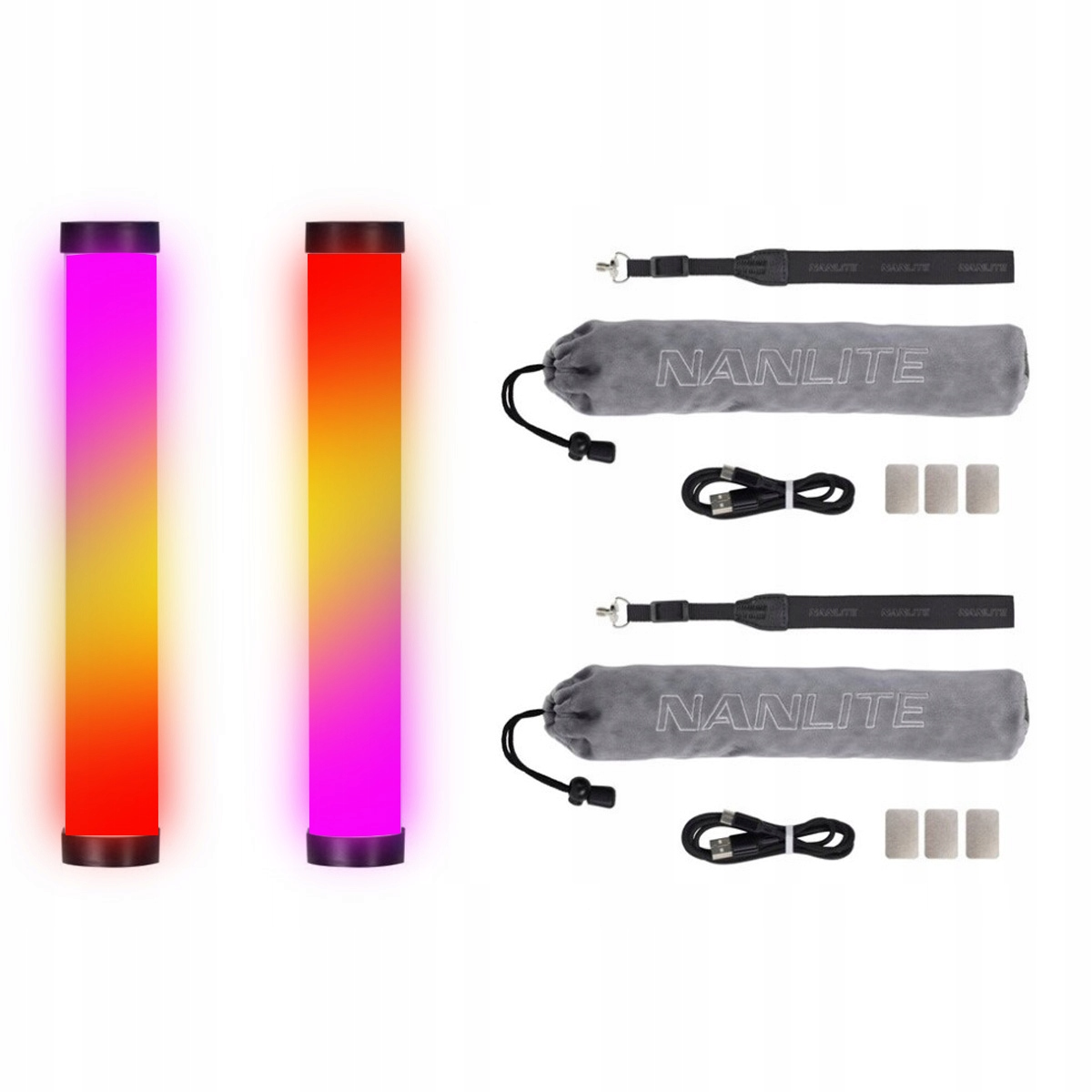 Zestaw Lamp Led NanLite PavoTube II 6C 2-Kit Rgb