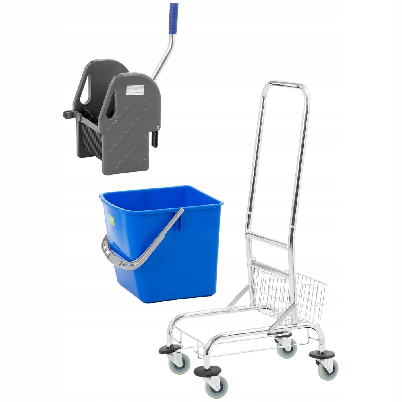 WÓZEK SERWISOWY DO SPRZĄTANIA PROFESJONALNY 30 L Liczba wiader 1