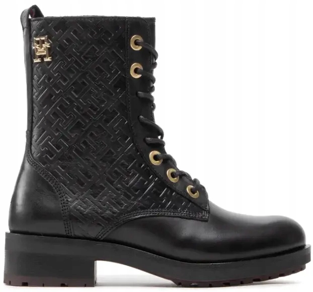 Tommy Hilfiger skórzane botki damskie r. 39 25 cm trzewiki trapery glany