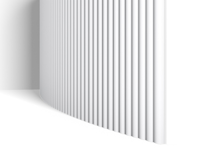 nástěnný panel ryhovaný flex 3D ohýbaný pružný sloupek dekorace stěn