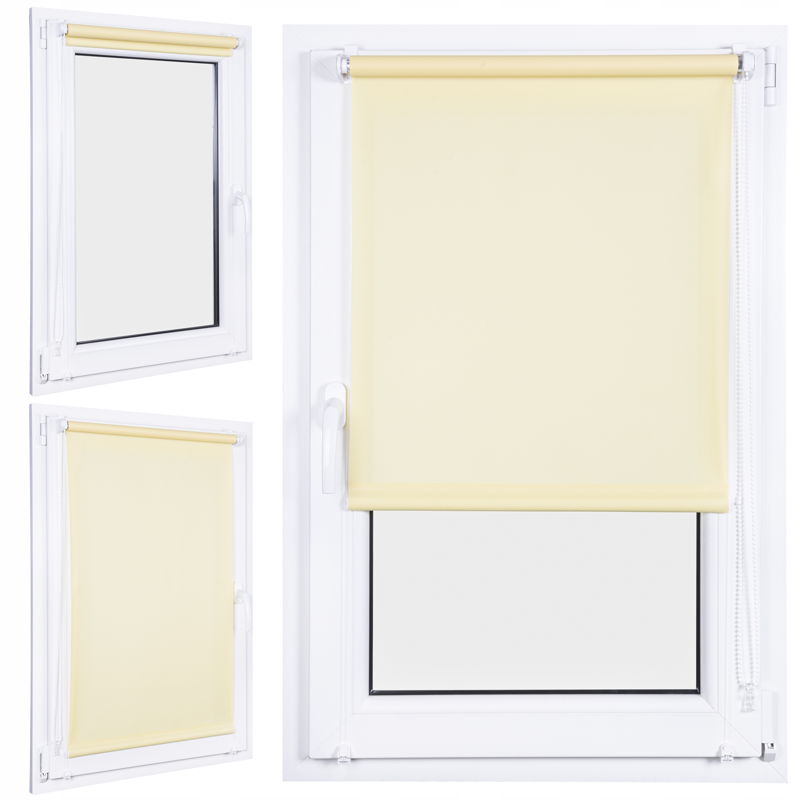 ROLETA ZACIEMNIAJĄCA 40X150 CM GŁADKA WEWNĘTRZNA Z PROWADNICAMI NA WYMIAR