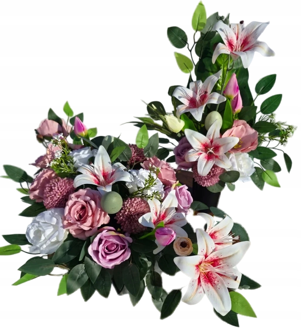 Komplet Dekorace Velikonoční Kytice Umělé Květy Premium Na Hrob Hřbitov