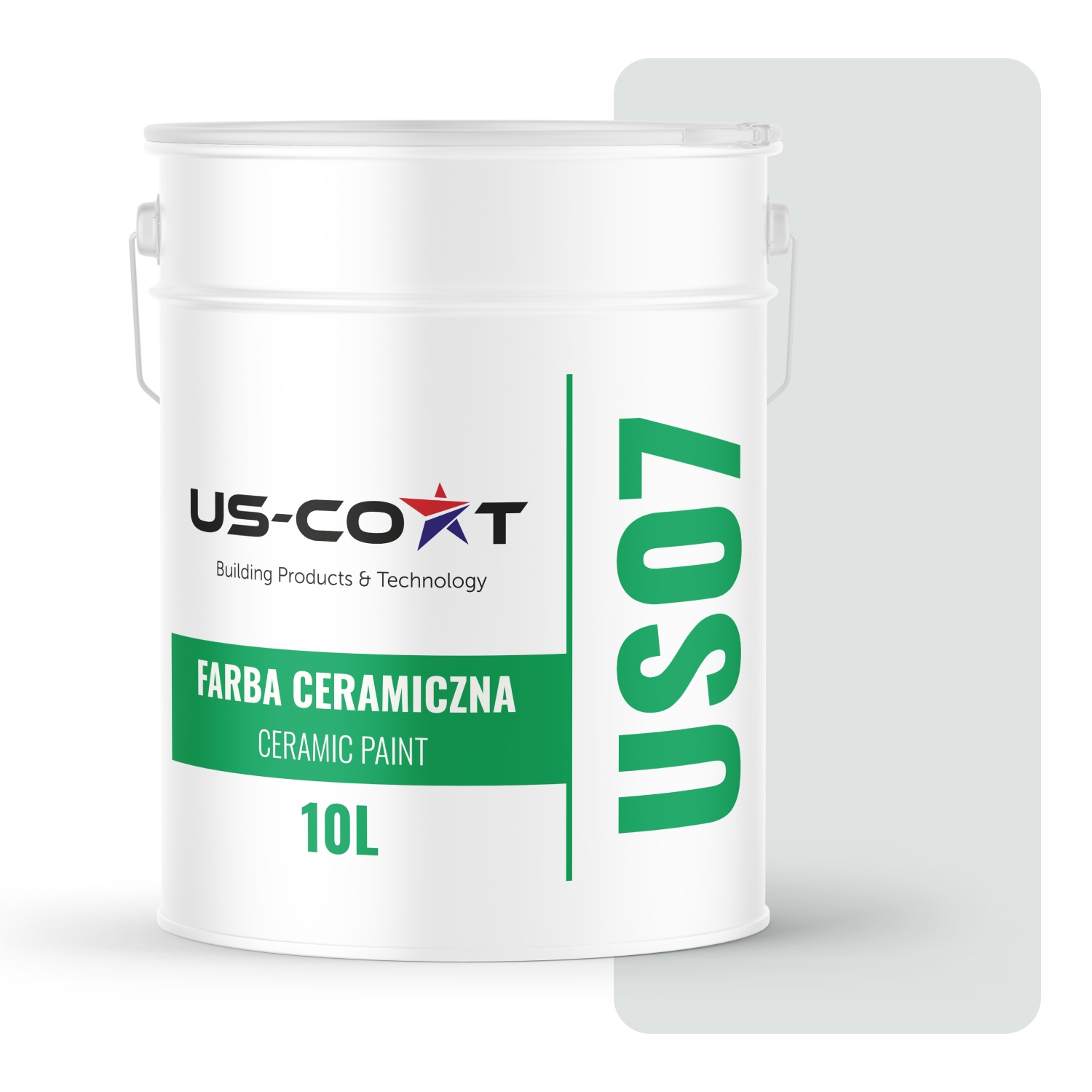 Keramická Farba Biela Zlomená V Khaki H1675 10L Matná Na Stenu Strop