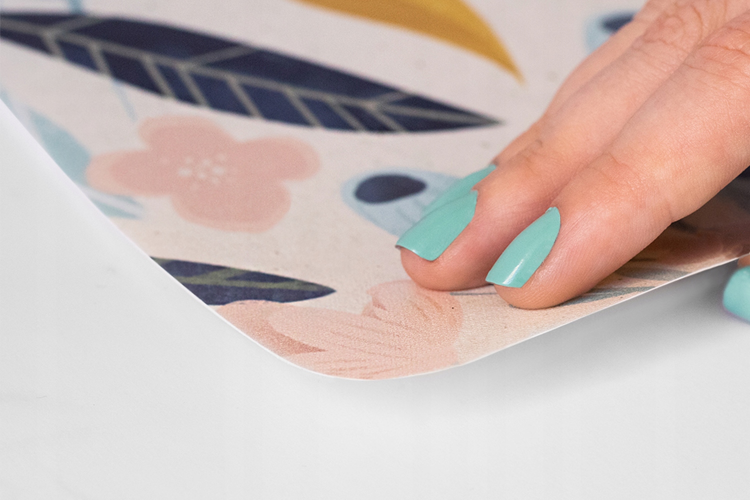 Podkładka mata ochronna na biurko różowa 90x45 cm Waga produktu z opakowaniem jednostkowym 0.5 kg