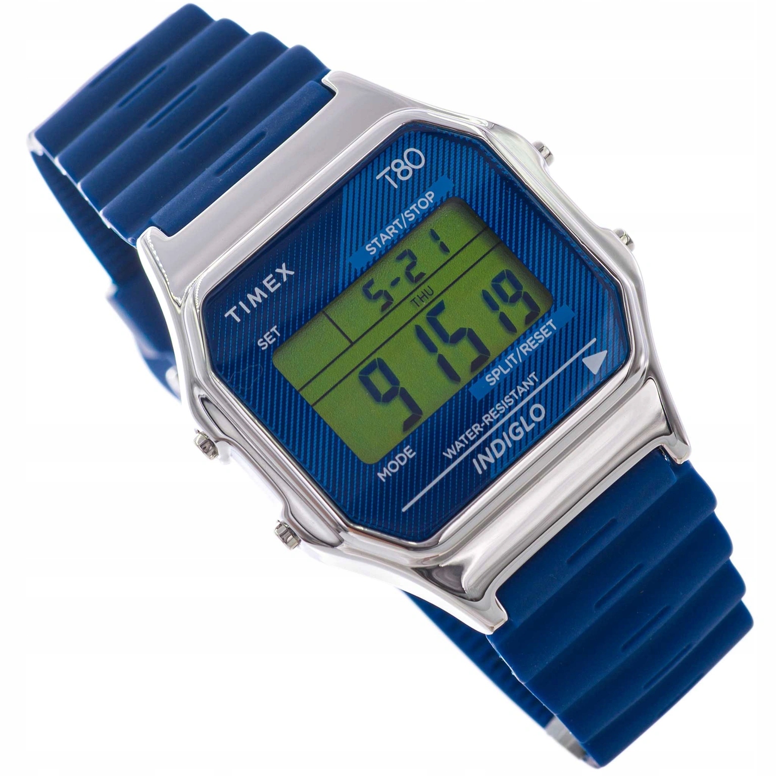 Pánské Hodinky Timex TW2V41200 T80 Retro Digitální Na Řemínku