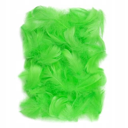 PIÓRKA OZDOBNE DEKORYACJNE 5-12CM 10G GREEN