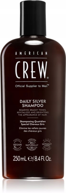 American Crew Daily Silver Shampoo Šampon Na Šedivé Vlasy 250 ML