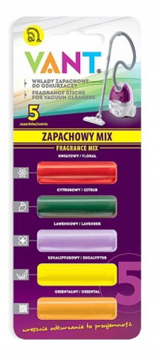 Vant 5 Wkład Zapachowy Do Odkurzacza Mix 5 szt.