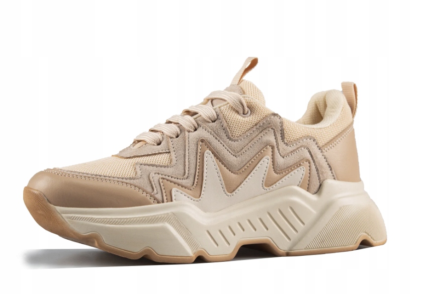 Runnerboss Dámské Sportovní Boty Béžové Šněrovací 38 J_b