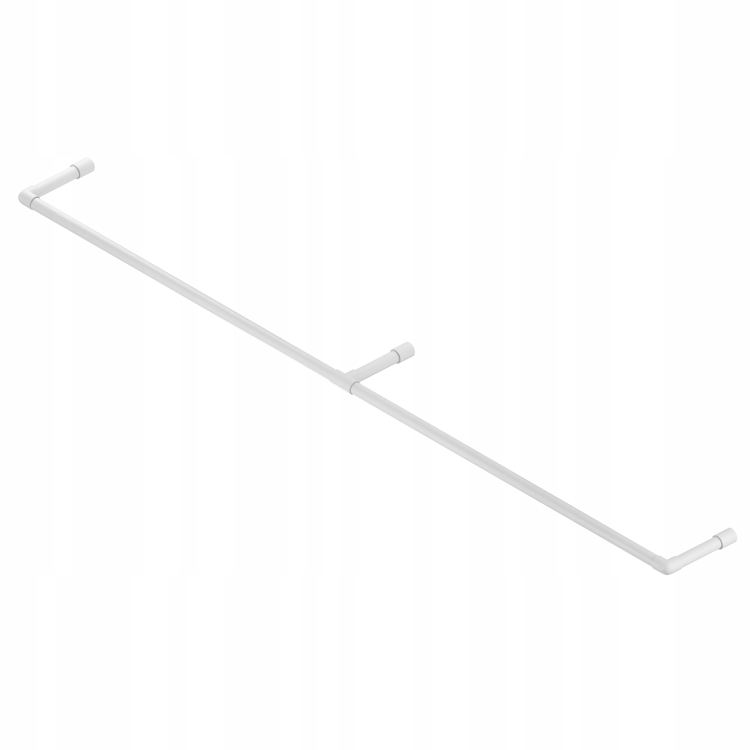 Koupelnový Věšák Na Ručníky, Držák, Průměr 25 MM, Bílý Mat, 200 CM, Ginger