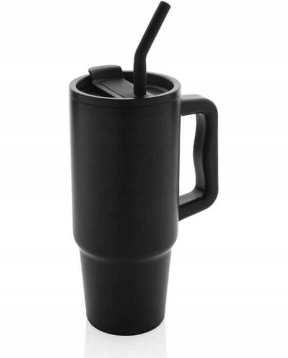 Kubek Termiczny Z Uchwytem Termos 900ml Ze Słomką do Kawy Herbaty
