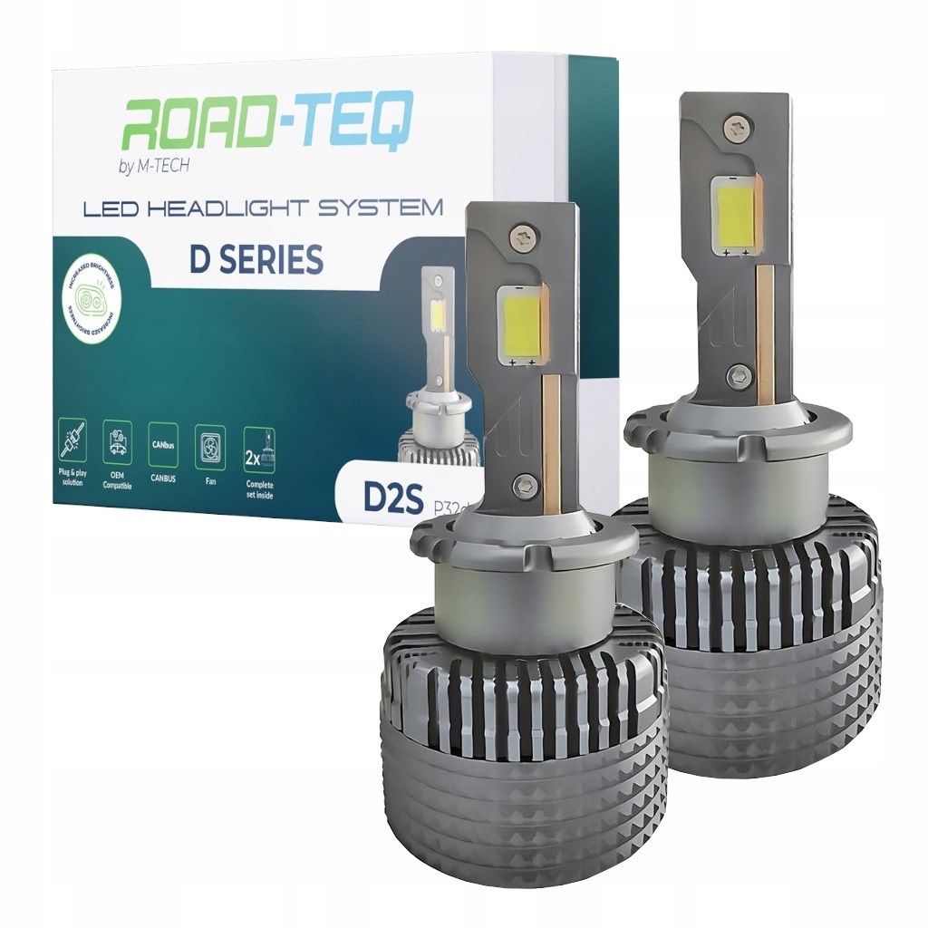D2S Led Xenónové Žiarovky 12/24V Plug & Play 6000K Canbus
