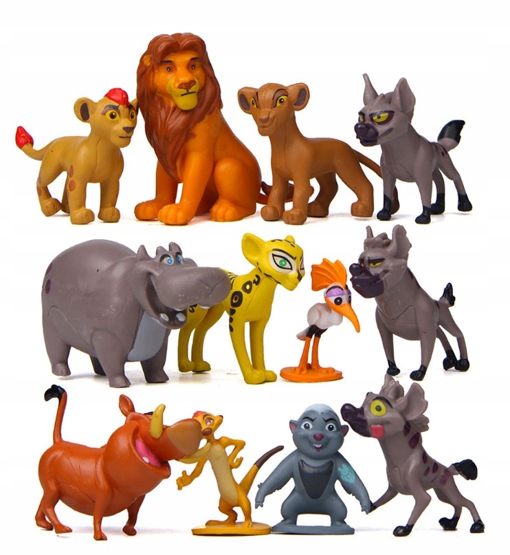 

Figurki Król Lew Simba Timon Pumba Disney 12 szt.
