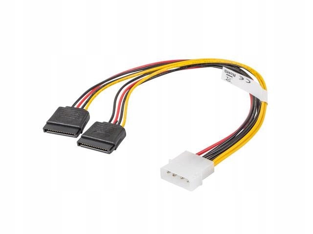 Lanberg Kabel zasilający Lanberg Molex(M) -> 2x