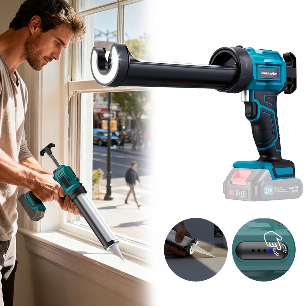 ПИСТОЛЕТ ДЛЯ СИЛИКОНОВОГО КЛЕЯ MAS АВТОМАТИЧЕСКИЙ АККУМУЛЯТОРНЫЙ