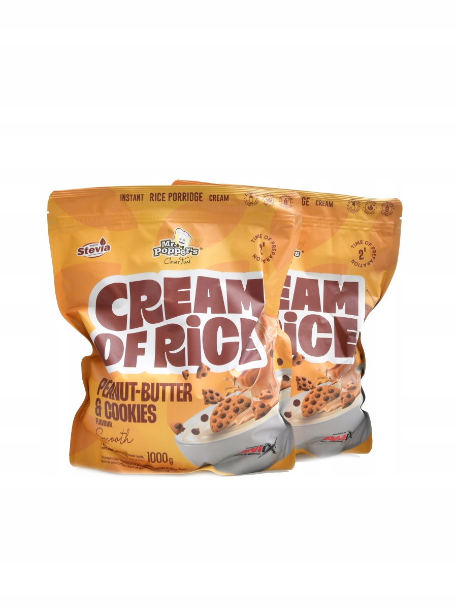 Amix Cream of rice 2 x 1000 g peanut butter cookies Duopack