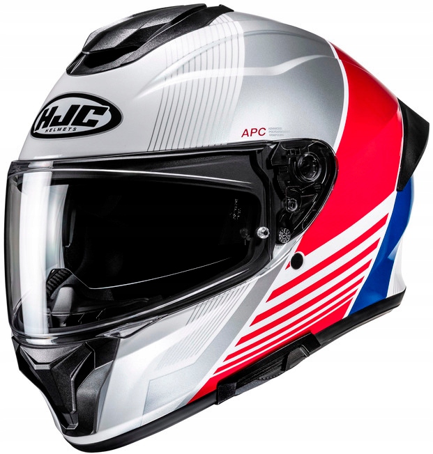 Hjc C71 Morix Biela Červená Motocyklová Prilba Integrálna S