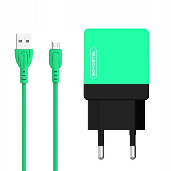 

Szybka Ładowarka 2x Usb 2A Kabel Micro Usb