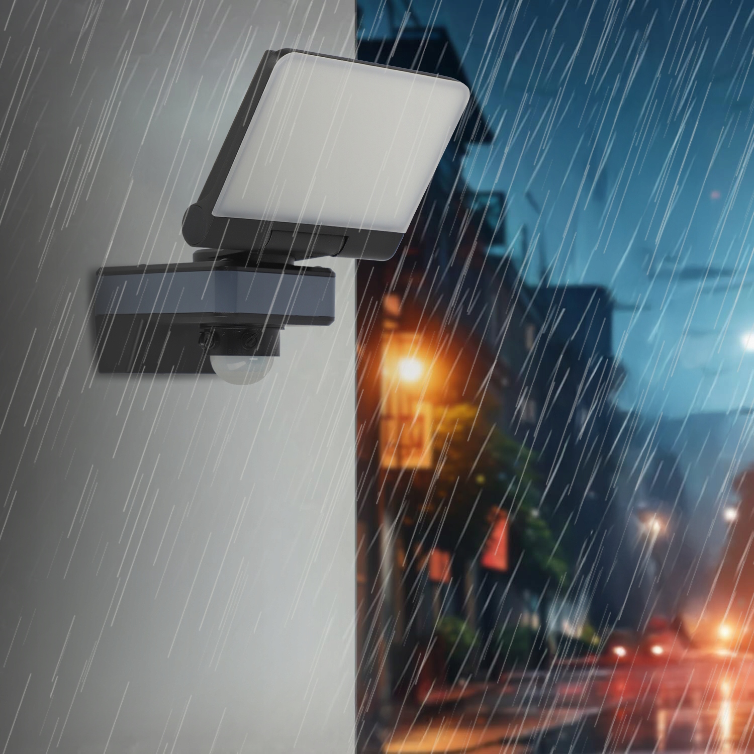 Kinkiet Zewnętrzny Ścienny 44W Lampa Elewacyjna Ogrodowa z Czujnik Ruchu EAN (GTIN) 5903707790616