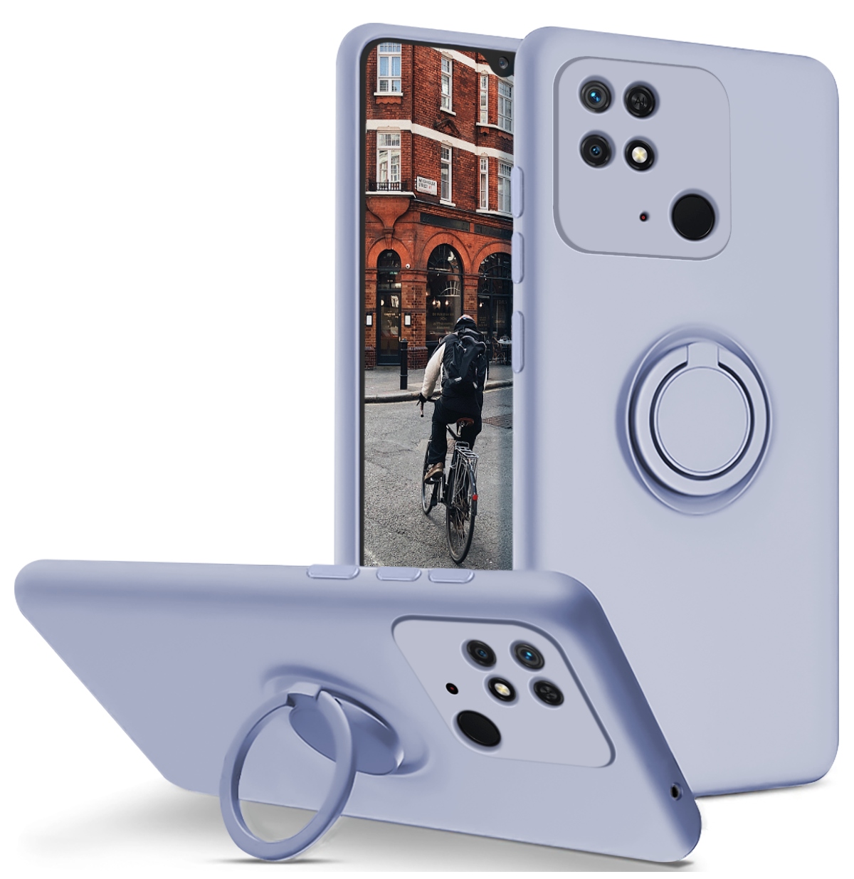 

Etui do Xiaomi Redmi 10C Silicone Ring Szkło 9H