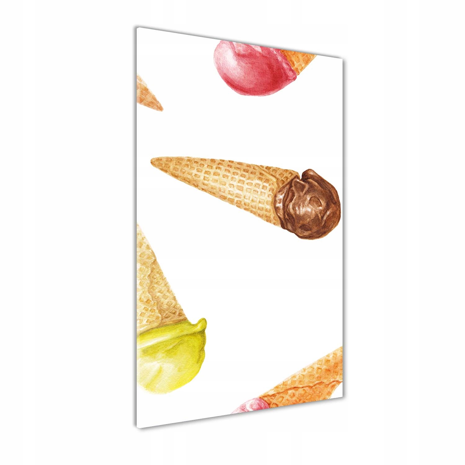 Fotoobraz akryl do obývacího pokoje Zmrzlina v oplatce 50x100 cm
