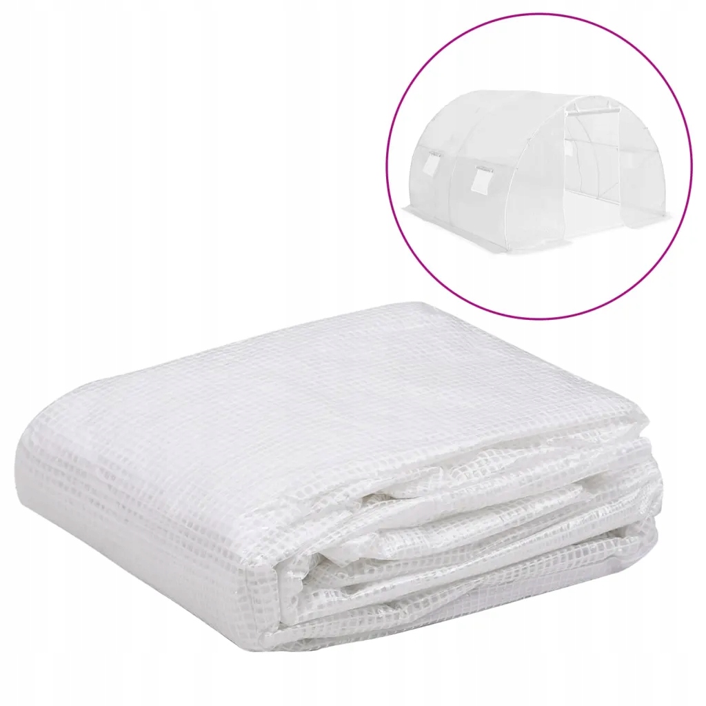 Petrashop Náhradní plachta na skleník (9 m²) 3 x 3 x 2 m průhledná 316435