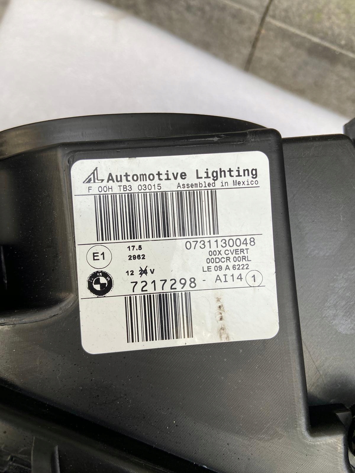 light right BMW X3 F25 Bi Xenon Led positioning