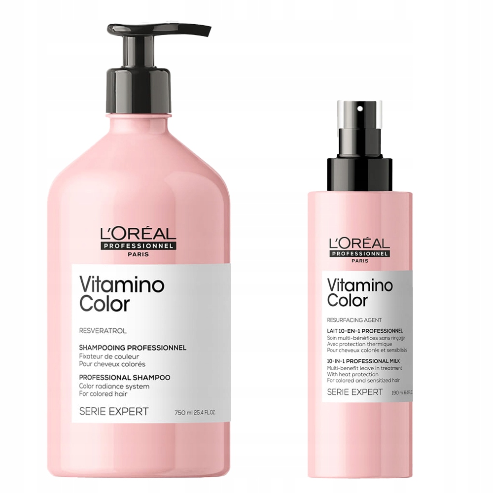 

Loreal Vitamino Color szampon 750ml spray 190ml