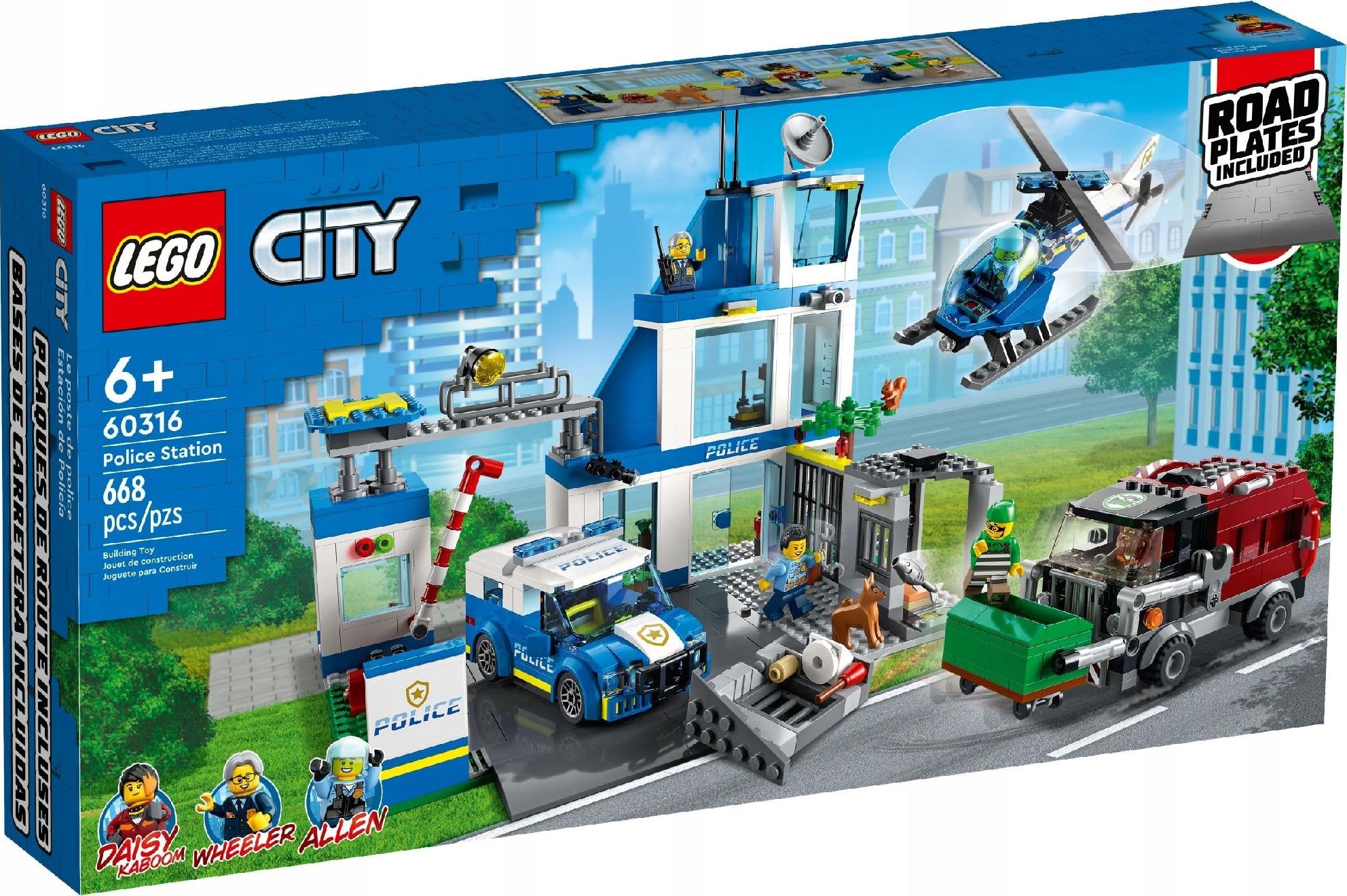 Lego City 60316 Policejní Stanice Komisariát Stavebnice Sada Město