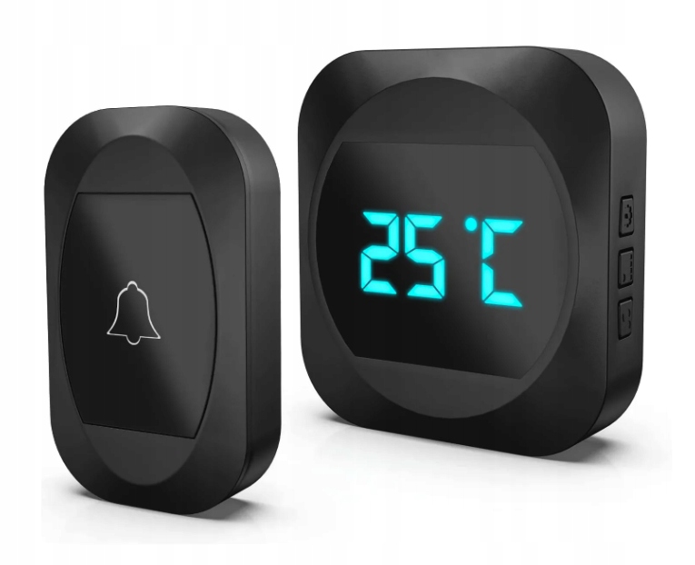 DZWONEK BEZPRZEWODOWY NA BATERIE DO DRZWI FURTKI TEMPERATURA 2 PRZYCISKI Marka Spreest
