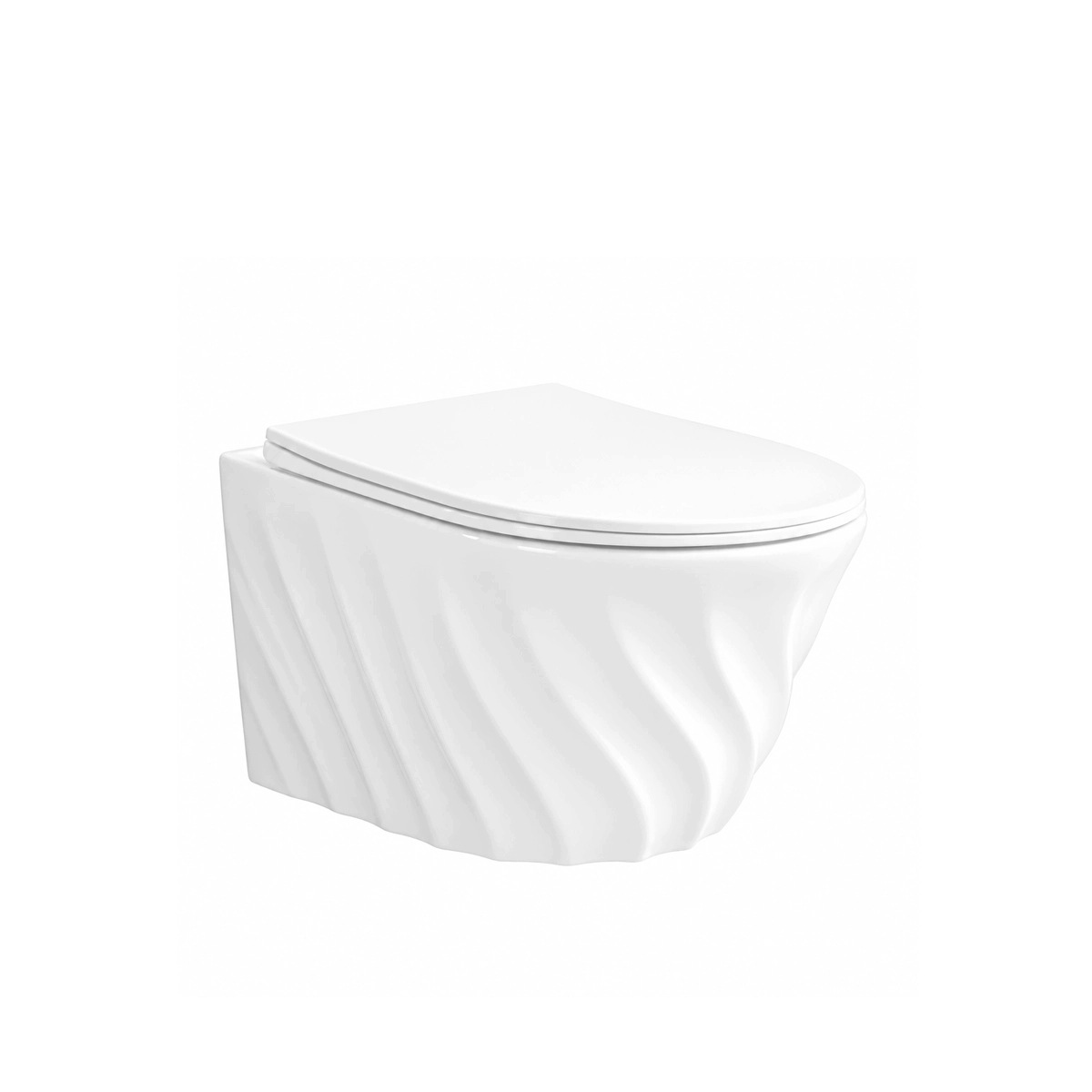 Závěsná Wc mísa Velora 48 cm bílá bez okrajů, rimless Swiss Meyer