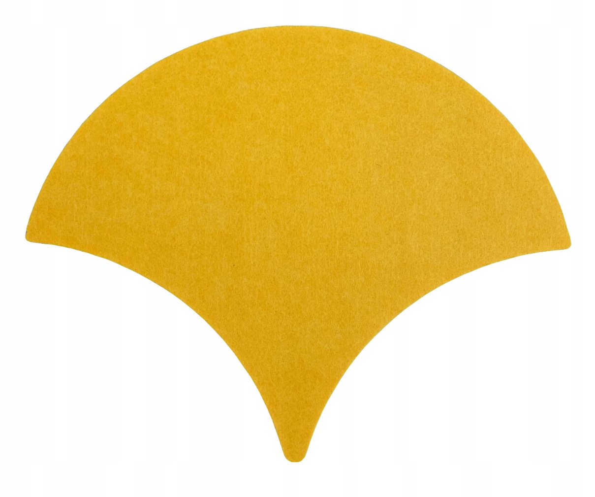 Filcowe panele ścienne, Ginko, rybia łuska, akustyczne, Żółty