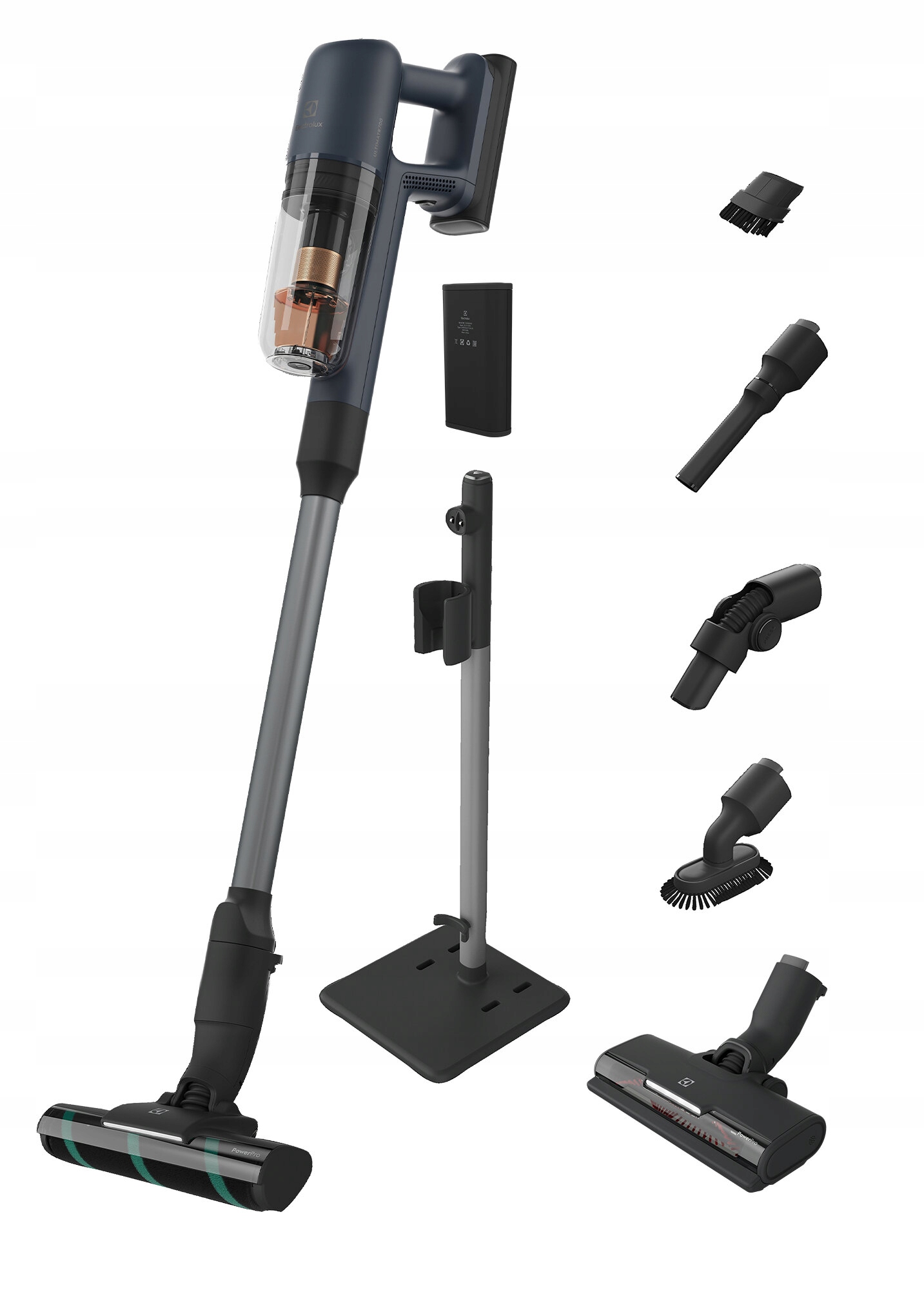 Odkurzacz pionowy Electrolux EP71U142XN Turbo Drive 50 min Led Szczotka