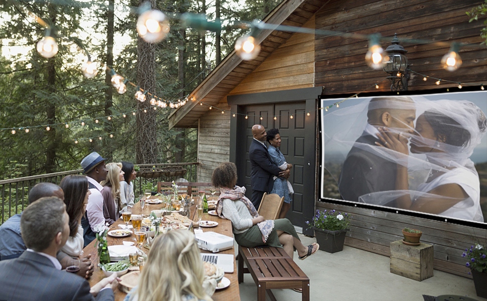 EKRAN PROJEKCYJNY 150'' 16:9 Przenośny 340×198cm Typ przenośny