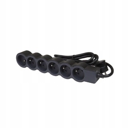 Prodlužovací Kabel 6X2P+Z 1.5M Legrand 049486 Černý