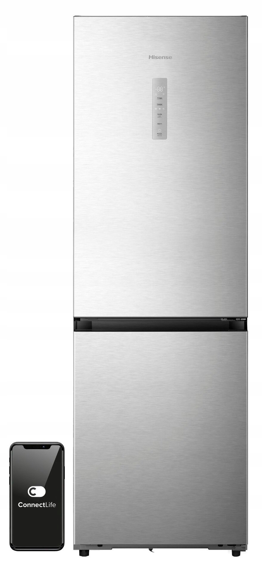 2X Lodówka Hisense RB3K330SEIE No Frost 185.6 cm Stal nierdzewna