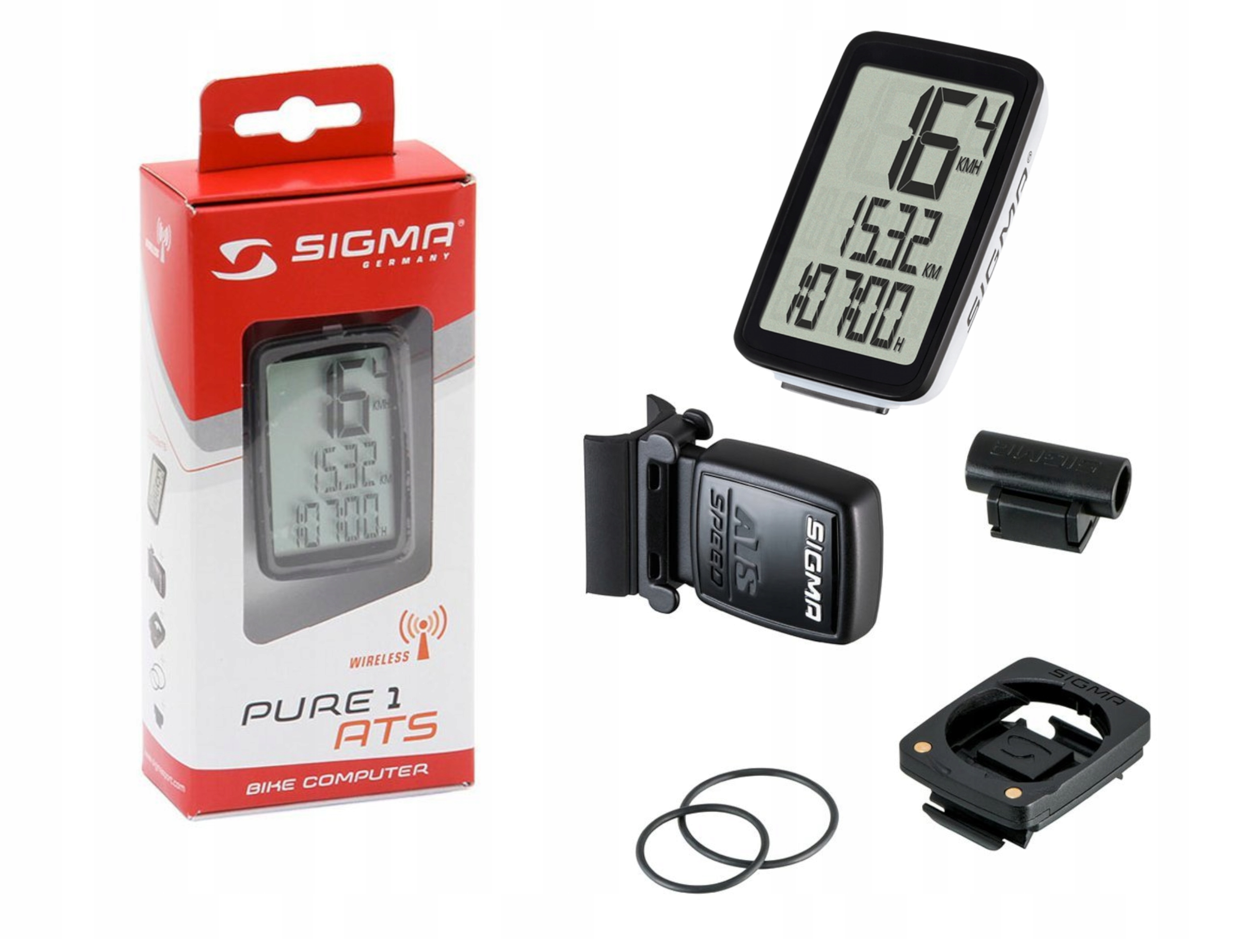 

Licznik rowerowy Sigma Sport Pure 1ATS bezprzewod.