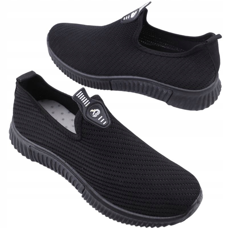 

Buty sportowe damskie wsuwane czarne