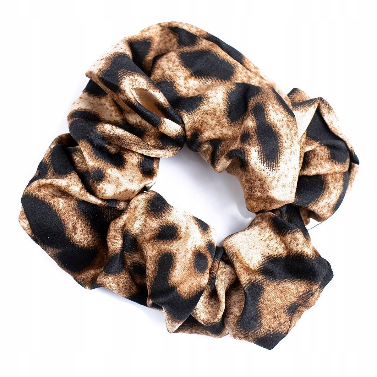 

Gumka do włosów Scrunchies Panterka Brązowa frotka