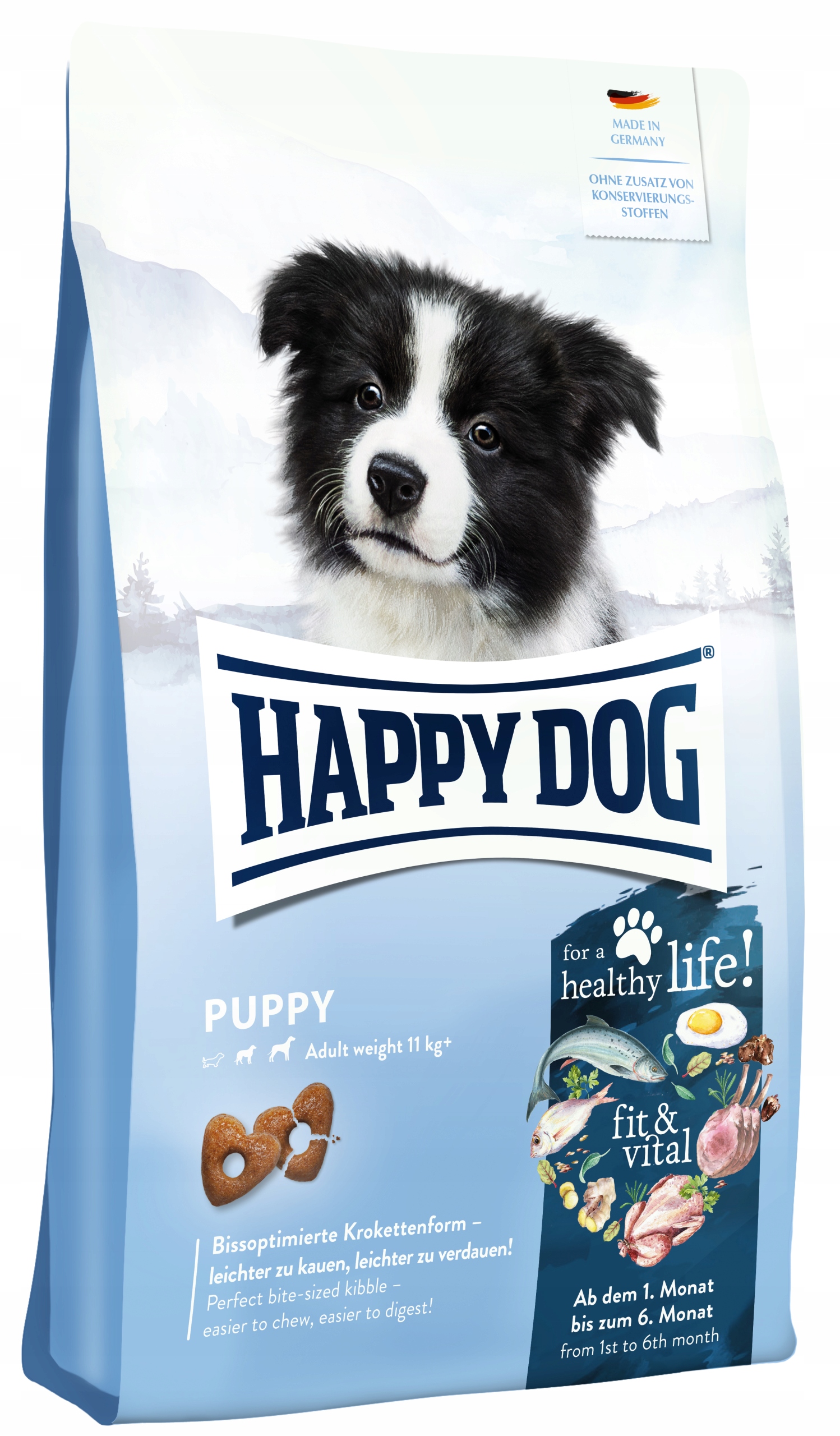 Happy Dog Fit&Vital Puppy 10kg 4 Gratisy