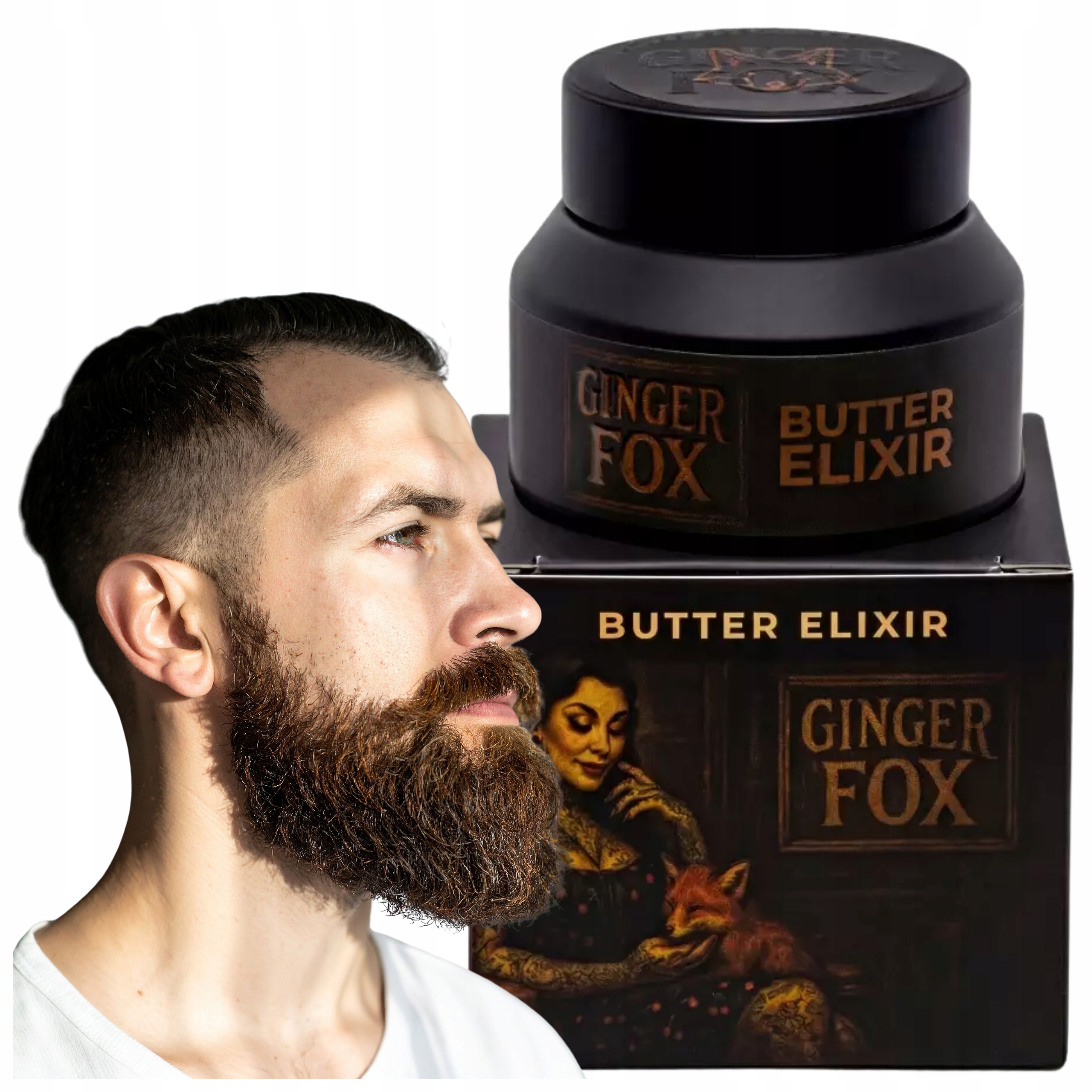 Balzám na vousy Jobski Cosmetics Butter Elixir Ginger Fox 50 ml