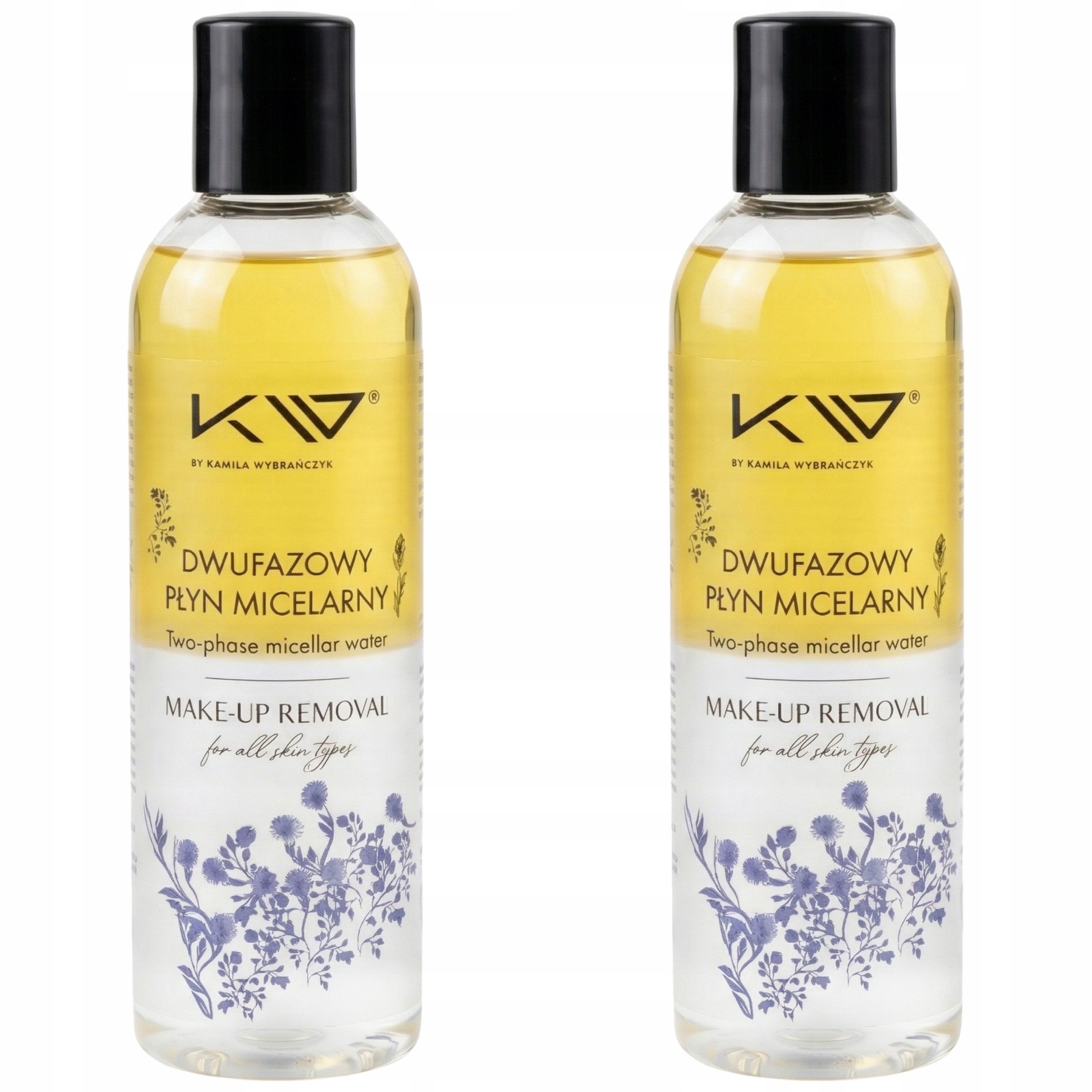 2x Dvoufázový odličovací micelární olej Mandlový olej 200 Ml Kamila Vyvolená
